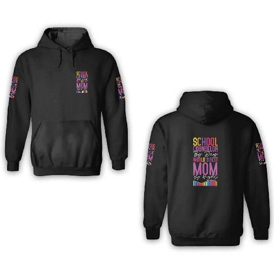 School Counselor Mom School 3D Hoodies