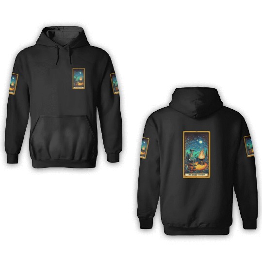 The Happy Camper Tarot 3D Hoodies