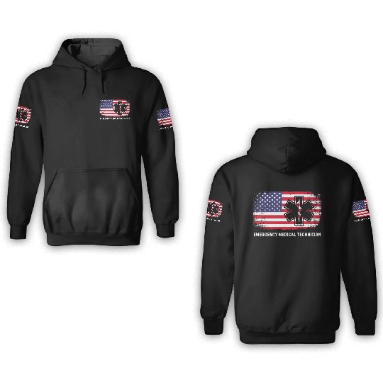 Emergency Medical Technician EMT 3D Hoodies