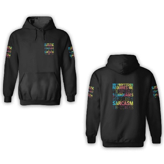 Retro Colorful Medical Biller Medical Coder 3D Hoodies