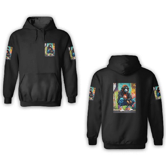 Urban Ape Street Art 3D Hoodies