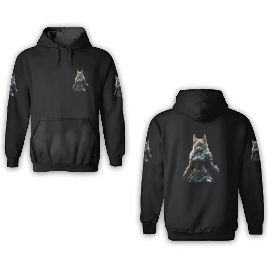 Valkyrie cat (Viking cat) Valhalla calling 3D Hoodies