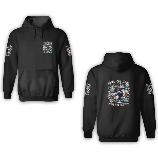 Breakdancing B-boy Feel the beat 3D Hoodies