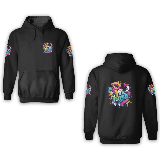 cool winter graffiti 3D Hoodies