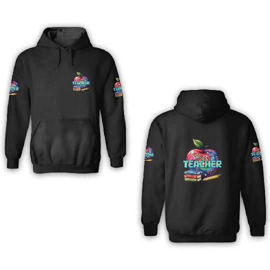 blessed teacher 3D Hoodies