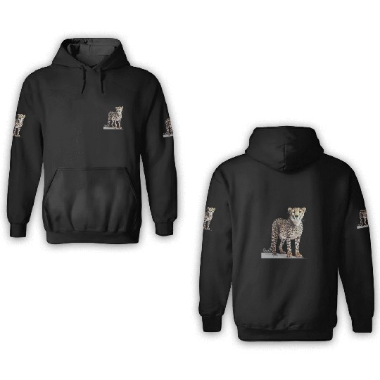 Cheetah 3D Hoodies