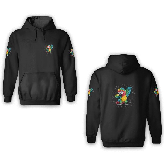 Macaw Parrot for a Bird Lover Animal Lover 3D Hoodies