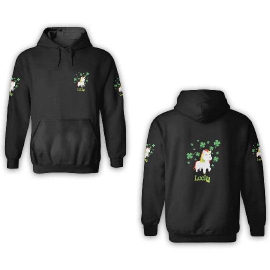 Lucky Unicorn 3D Hoodies
