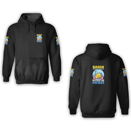 Depression Awareness Brain Under Construction 3D Hoodies