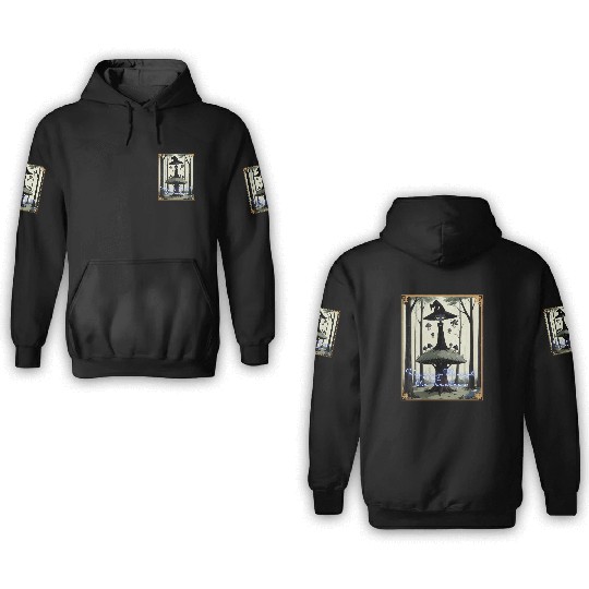 Tripping Through the Tree Tips Psychedelic Witch 3D Hoodies