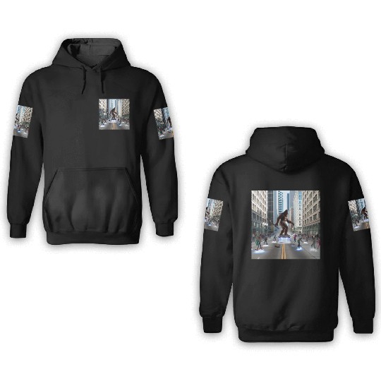 Sasquatch in Seattle 3D Hoodies