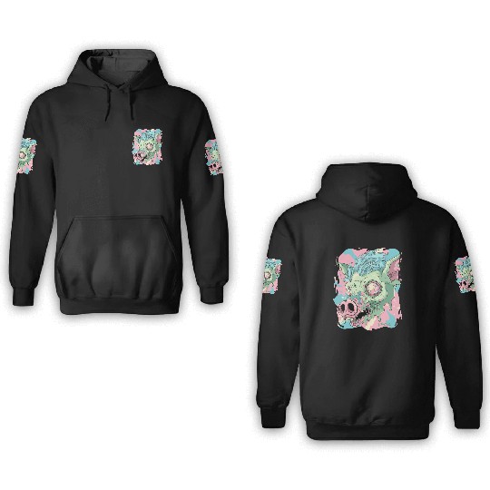 Psychedelic Dreams Pig 3D Hoodies