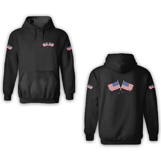 I Voted - Patriotic US Flag Election Day Design 3D Hoodies