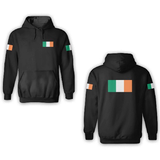 Ireland flag 3D Hoodies