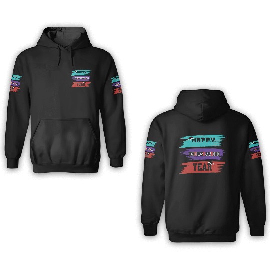 Happy Snowboarding Year Winter 3D Hoodies