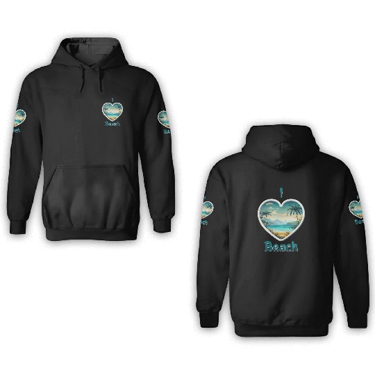 Tropical Serenity 3D Hoodies