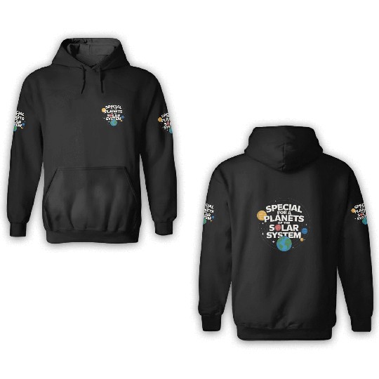 Special plantes solar system 3D Hoodies