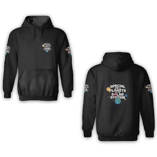 Special plantes solar system 3D Hoodies