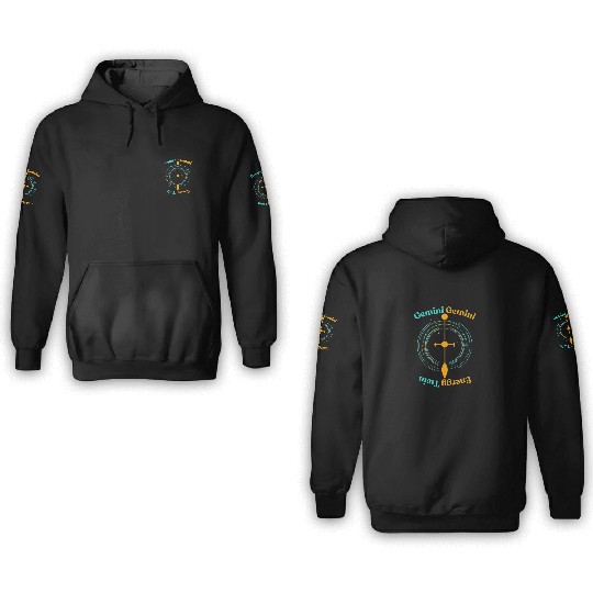 Gemini Twin Energy 3D Hoodies