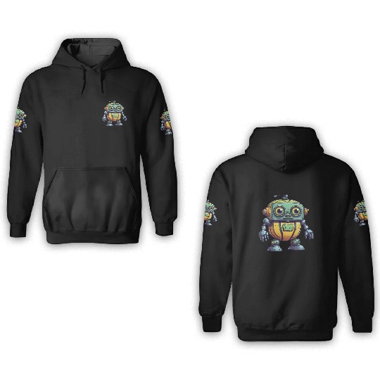 Robot Melon 3D Hoodies