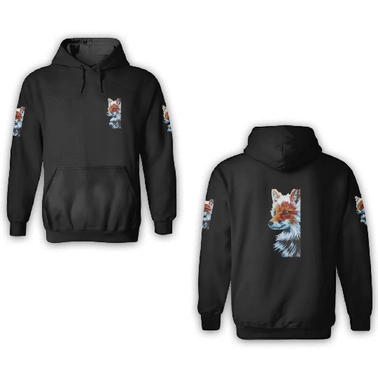 Emerald Eyed Fox 3D Hoodies
