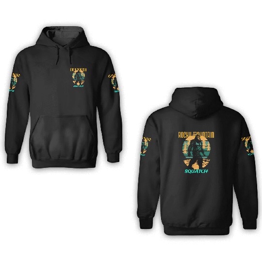 Rocky mountain sasquatch. 3D Hoodies