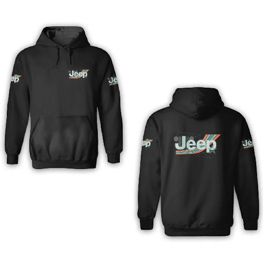 Jeep Painted Angles Design 3D Hoodies