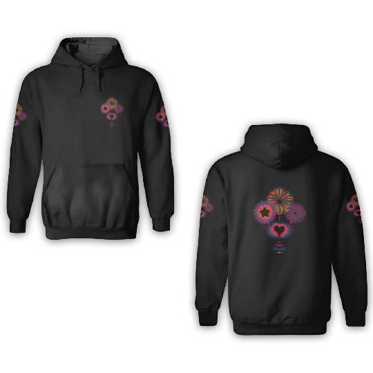 Fireworks for Diwali Celebration 3D Hoodies