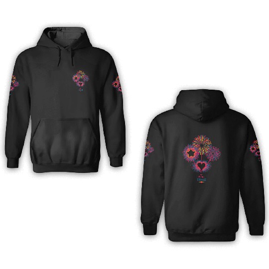 Fireworks for Diwali Celebration 3D Hoodies
