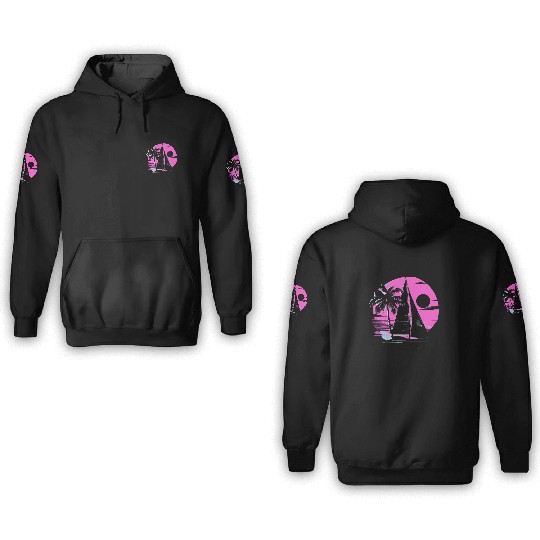 Cartoon Sailing 3D Hoodies