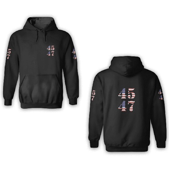 Trump 45 47 3D Hoodies