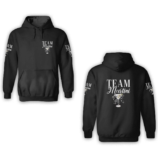 Team Martini Cocktail Bartender 3D Hoodies
