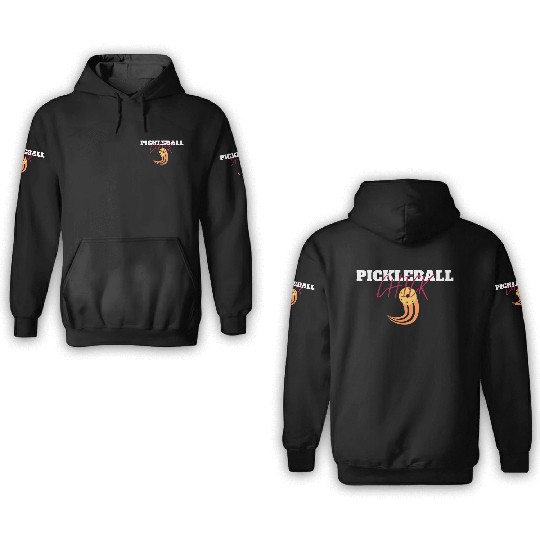 Unique Pickleball Design for Women & Girls Players 3D Hoodies