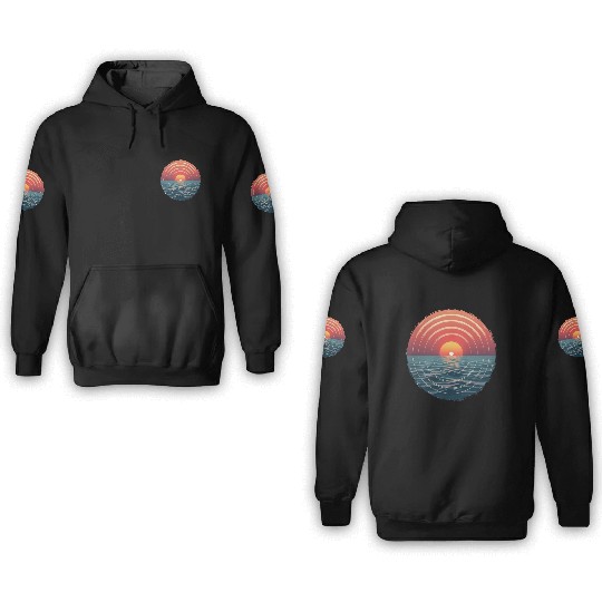 Sunset Symphony 3D Hoodies