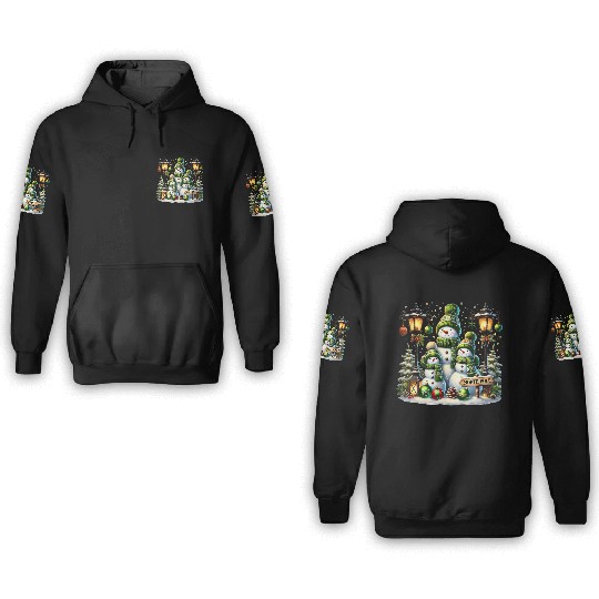 Snowman Christmas, Merry Christmas 3D Hoodies
