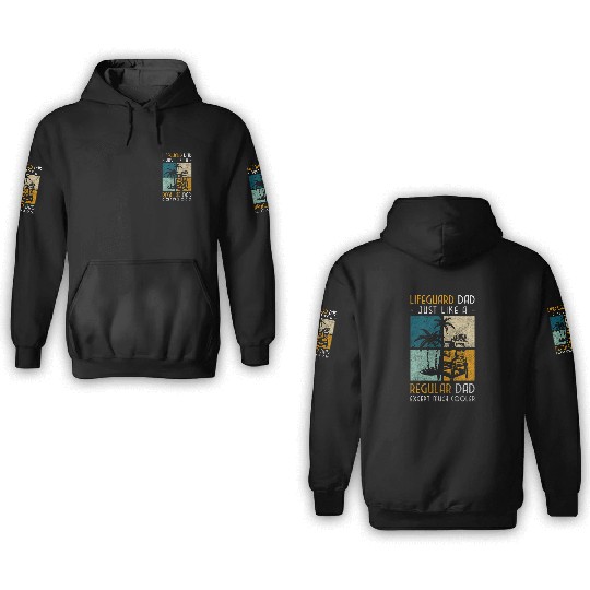 Lifeguard Edge Of The Pool Swimming 3D Hoodies