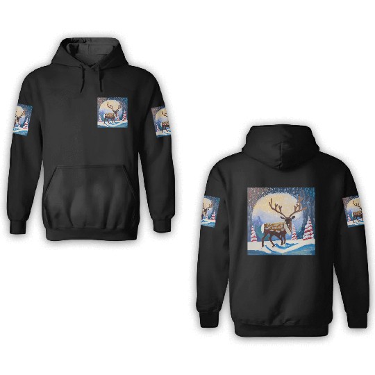 Christmas raider 3D Hoodies