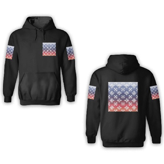 Winter Geometric Harmony Pattern 2 3D Hoodies