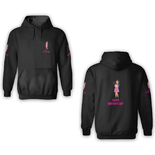 Heartfelt Mother's Day Embrace 3D Hoodies