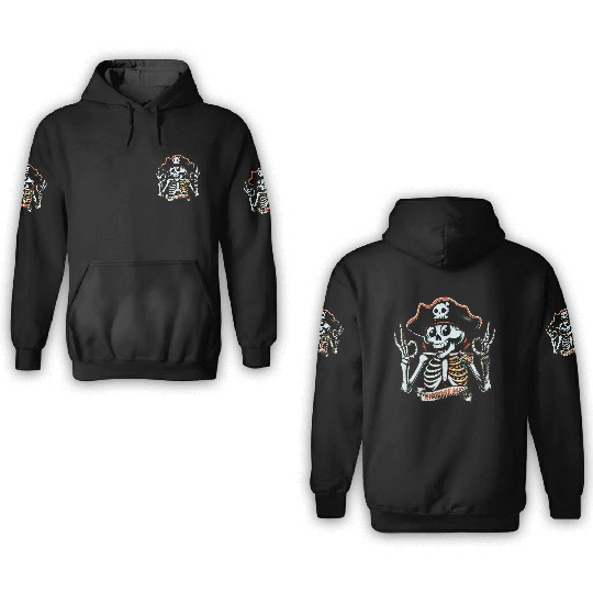 pirate skeleton, choose me 3D Hoodies