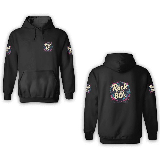 Rock The 80's 80s Party Retro Look 80s 3D Hoodies