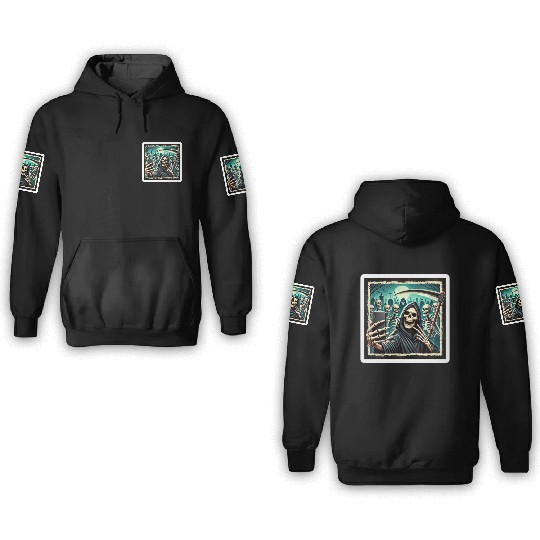 Death Selfie 3D Hoodies