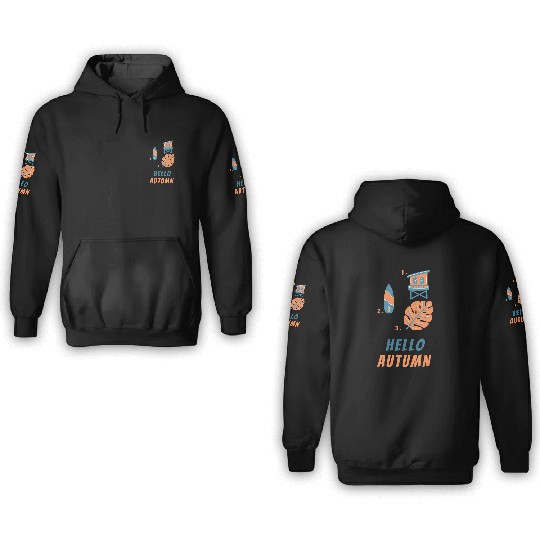 Hello Autumn Travel 3D Hoodies