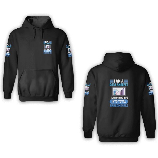Data Engineer Data Processing Analyst Data Science 3D Hoodies