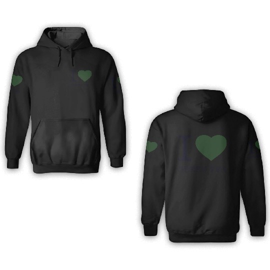 I LOVE GREEN TEA 3D Hoodies
