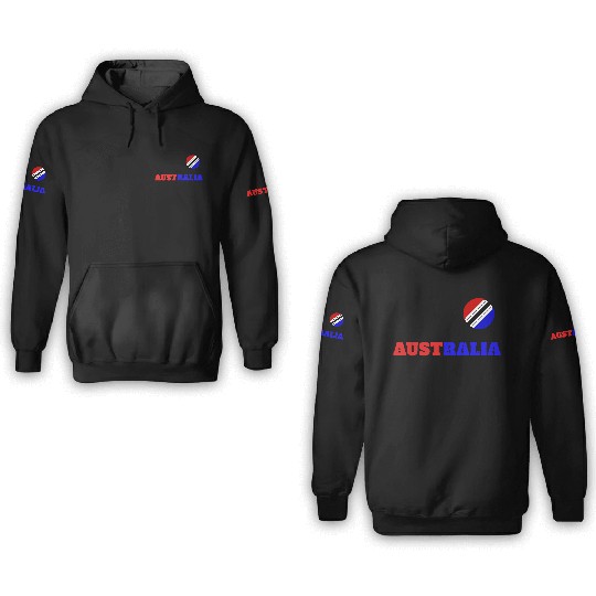 Australian Flag Inspired Graphic Design 3D Hoodies