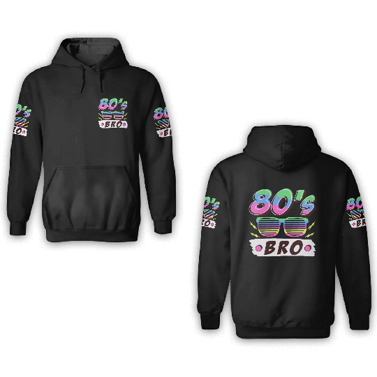 Retro 80s Style design – Perfect for Nostalgia Fa 3D Hoodies