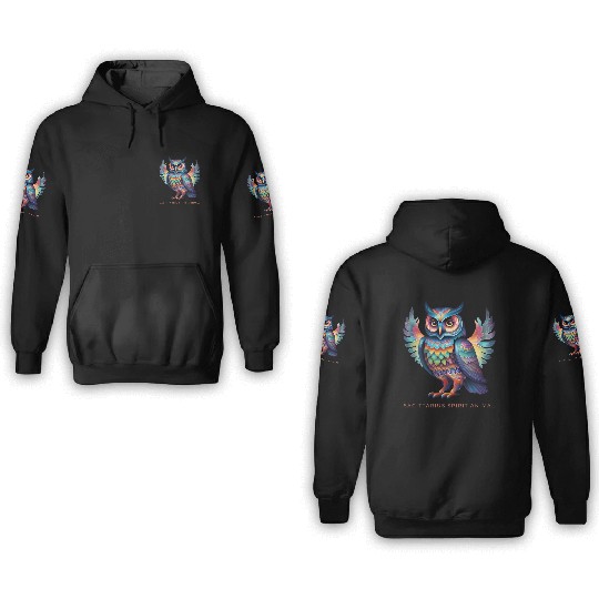 Sagittarius Spirit Animal Owl Alebrije Male 3D Hoodies