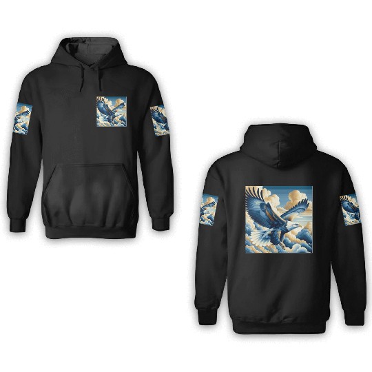 Fantasy Eagle Design 3D Hoodies