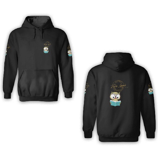 The Wise Coaching Owl 3D Hoodies by Tavia Linen